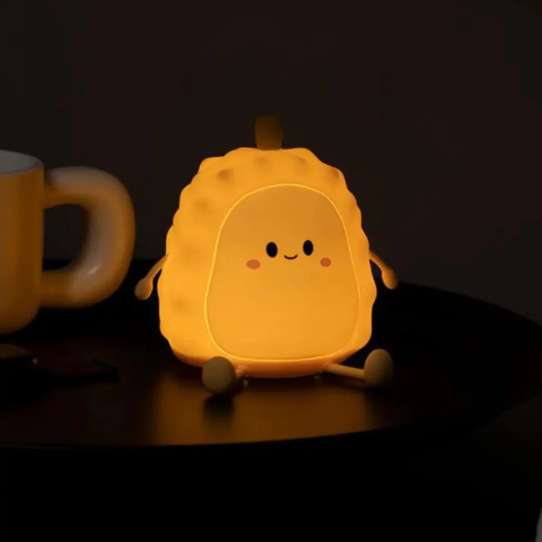 Lucky: Durian Silicone LED Night Light with USB Rechargeable Design for Cozy Room Décor & Gifting - Image 6