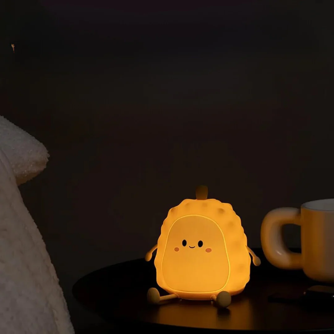 Lucky: Durian Silicone LED Night Light with USB Rechargeable Design for Cozy Room Décor & Gifting - Image 7