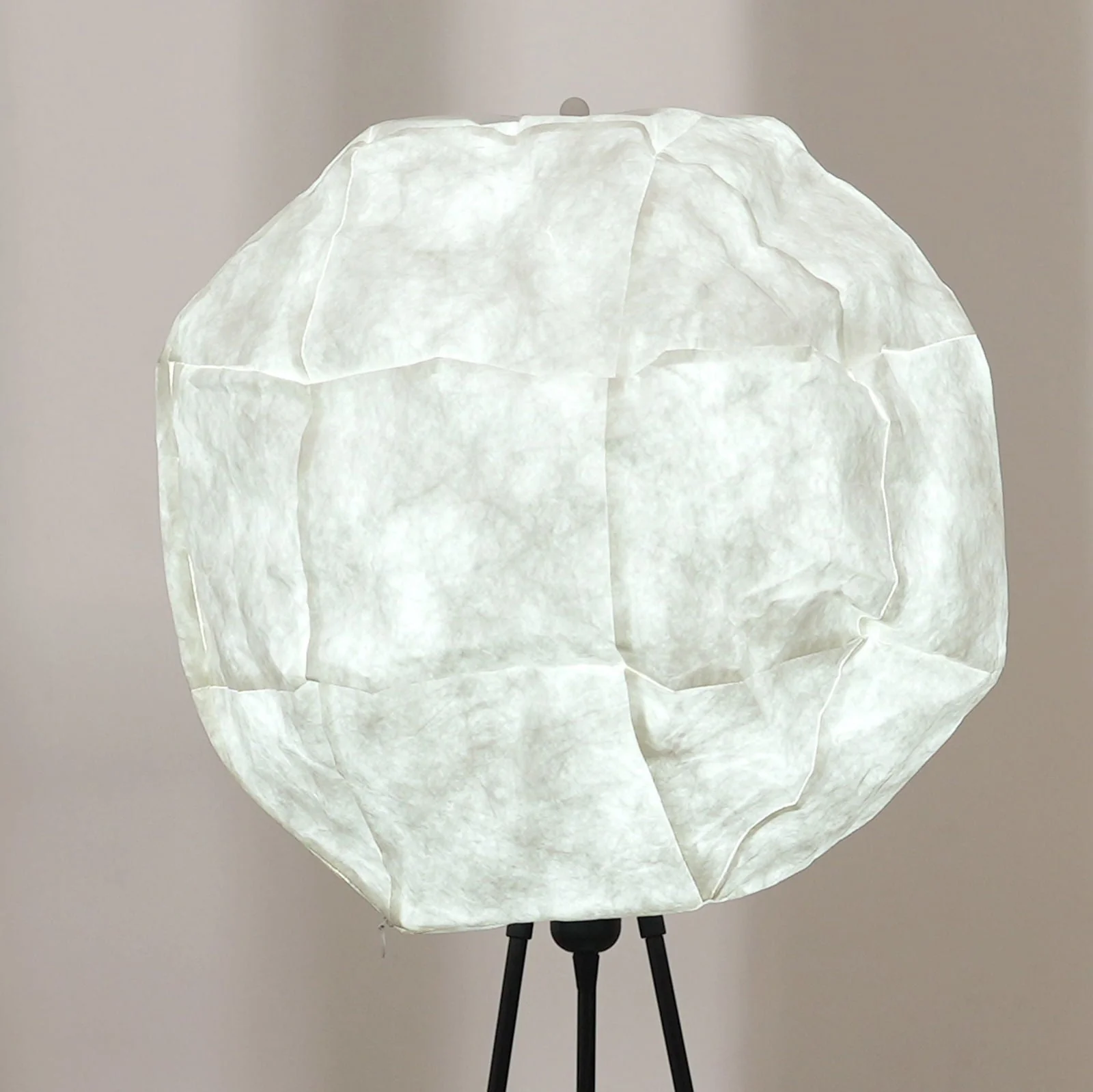 Luna Floor Lamp - Tripod Floor Lamp, Innovative Handcrafted Design, Recycled Polyethylene And Metal Made Standing Light - Image 5