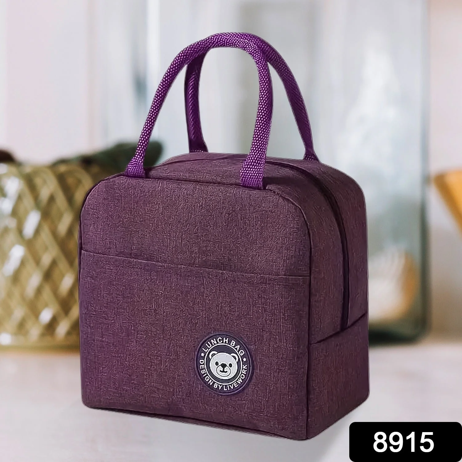 Lunch Box Bag for Women Men Insulated Lunch Bag With Zipper (1 Pc) - Image 2