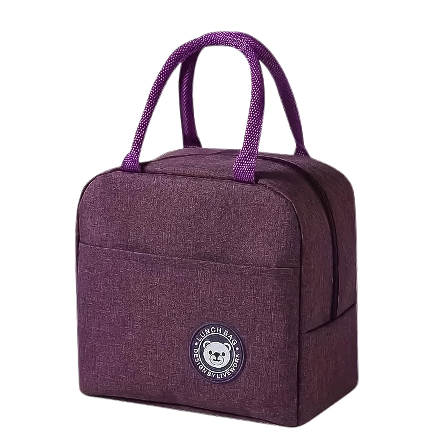 Lunch Box Bag for Women Men Insulated Lunch Bag With Zipper (1 Pc) - Image 5