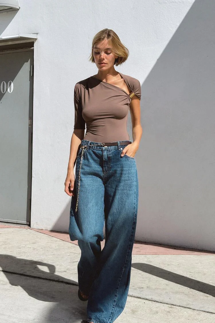 Luxe Asymmetric Buckle Bliss Top - Image 6