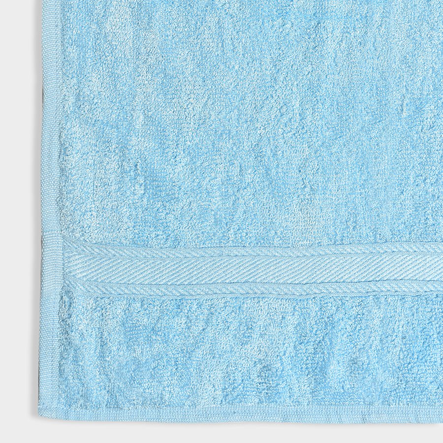 Luxe Blue Terry Bamboo Towel - Image 5