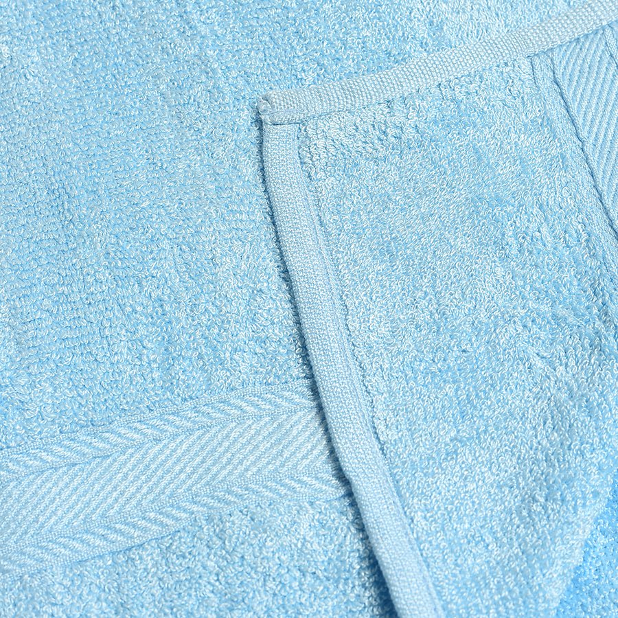 Luxe Blue Terry Bamboo Towel - Image 8