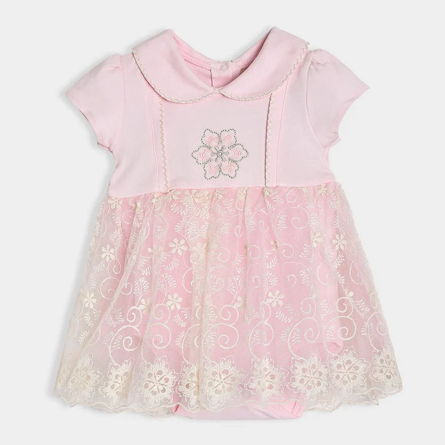 Luxe Collard Dress With Headband Pink - Image 2