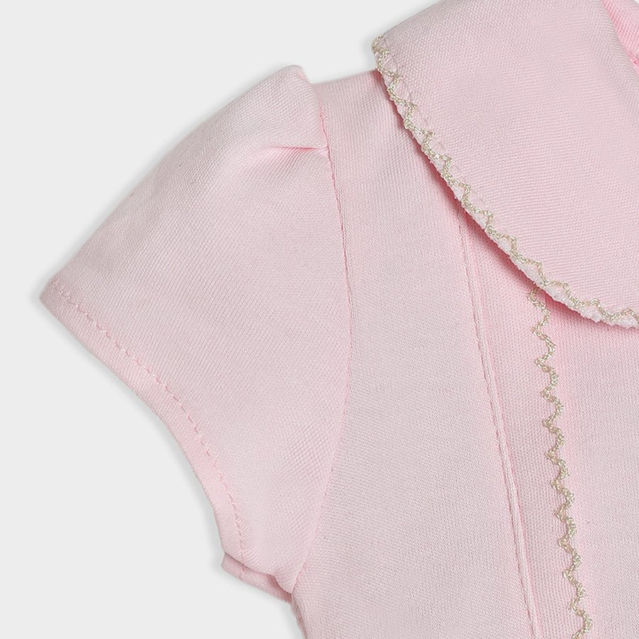 Luxe Collard Dress With Headband Pink - Image 5