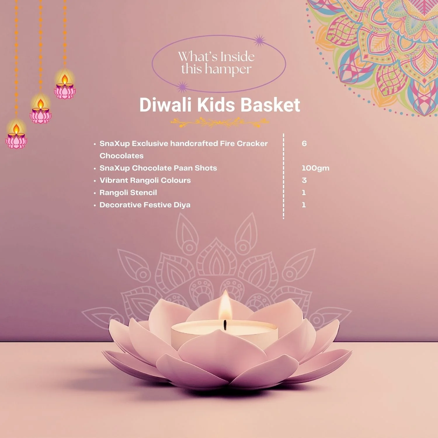 Luxury Diwali Gift Box - Diwali Kids Basket - Image 4
