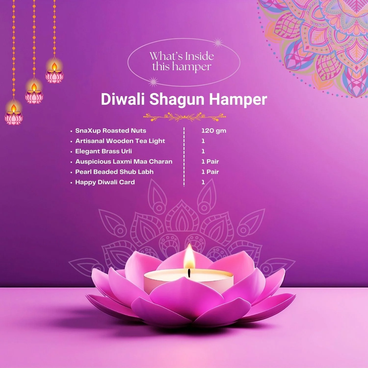 Luxury Diwali Gift Box - Diwali Shagun Hamper - Image 4