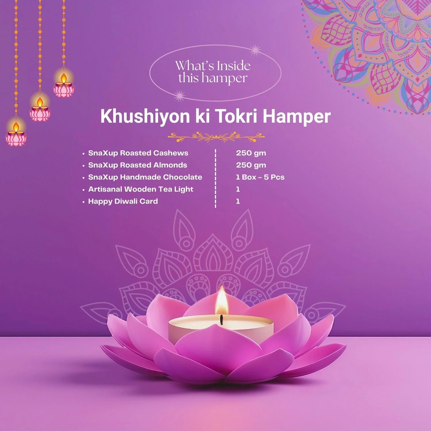 Luxury Diwali Gift Box - Khushiyon Ki Tokri - Image 4