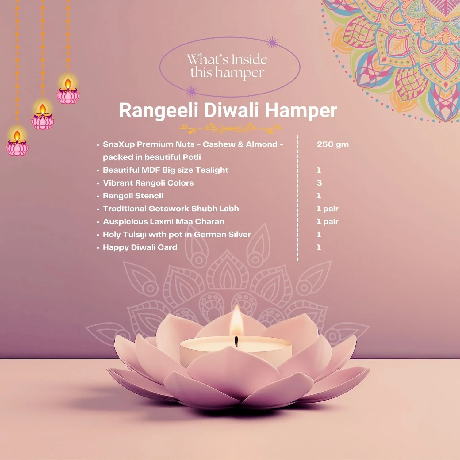 Luxury Diwali Gift Box - Rangeeli Diwali Hamper - Image 5