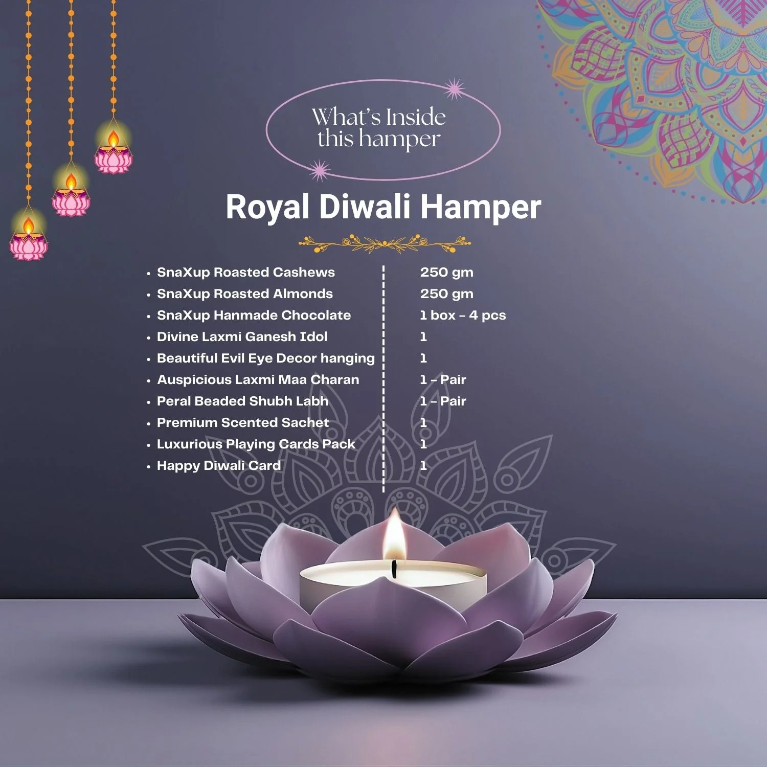 Luxury Diwali Gift Box - Royal Diwali Hamper - Image 6