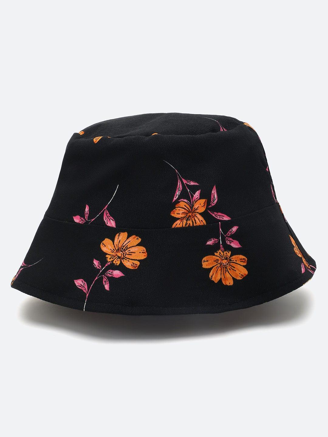 Made In Floral Printed Reversible Women Bucket Hat For Summer - Image 3