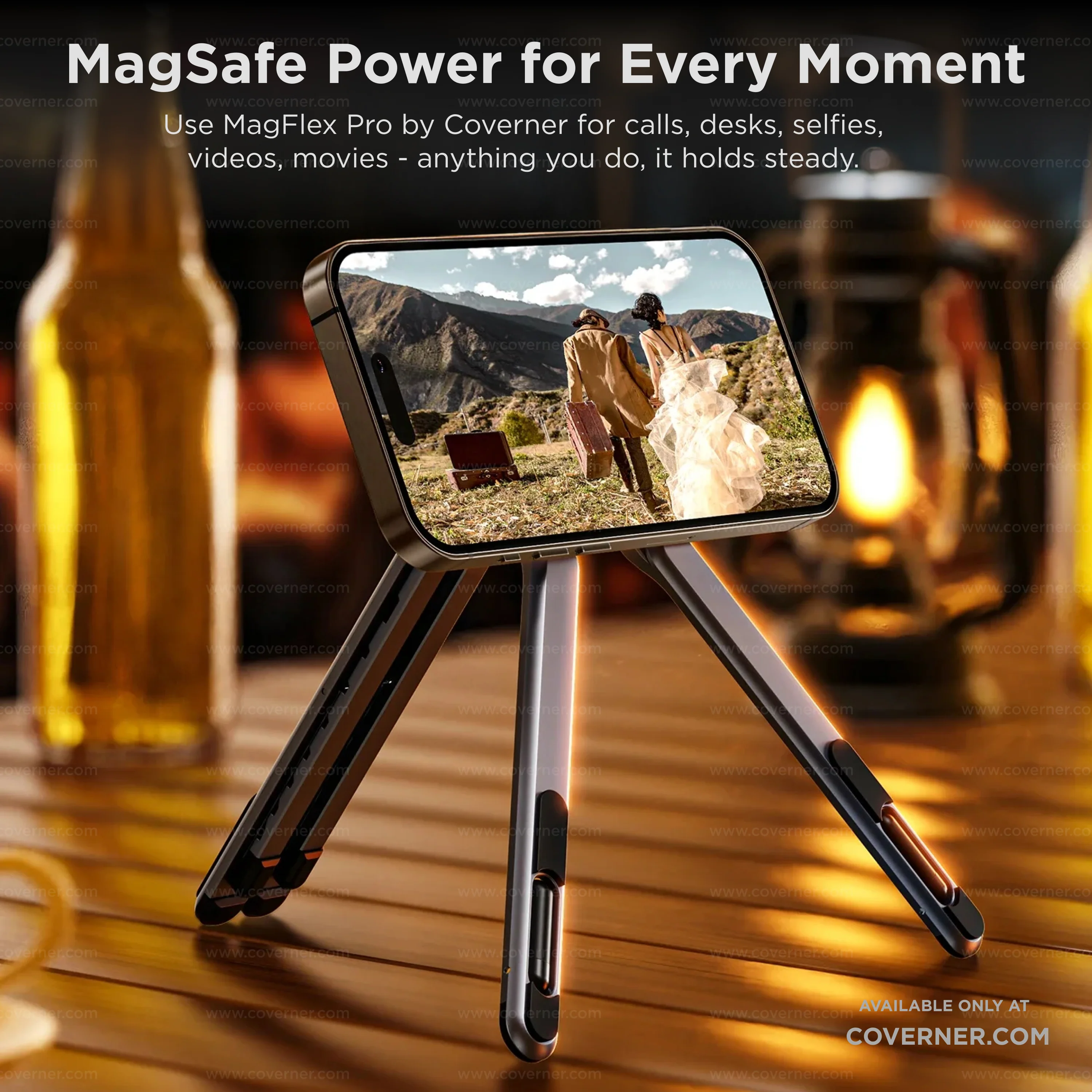 MagFlex Pro – Lightweight Strong MagSafe Adjustable Alloy Stand for Phone, Tablet & Laptop by Coverner India - Image 8