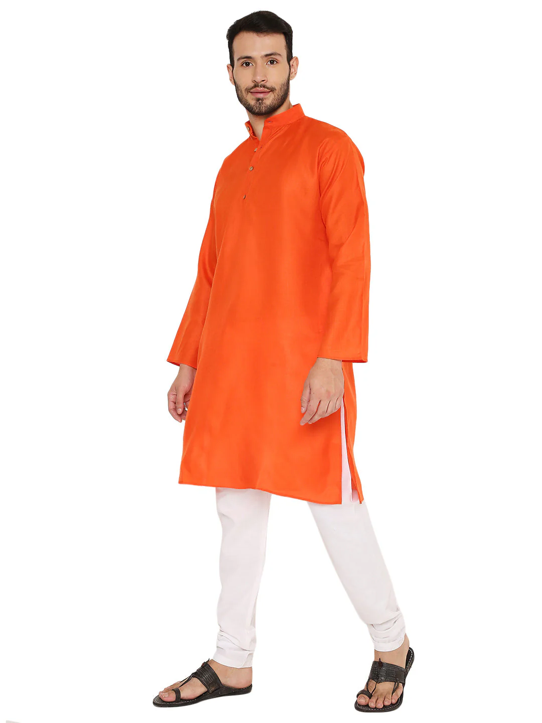 Magic Cotton Kurta in Dark Orange - Image 2