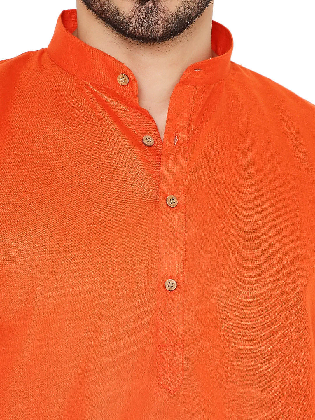 Magic Cotton Kurta in Dark Orange - Image 6