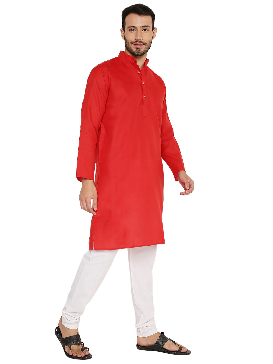 Magic Cotton Kurta in Red - Image 3