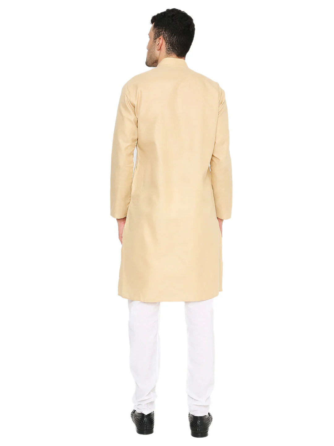 Magic Cotton Solid Kurta in Khaki - Image 2