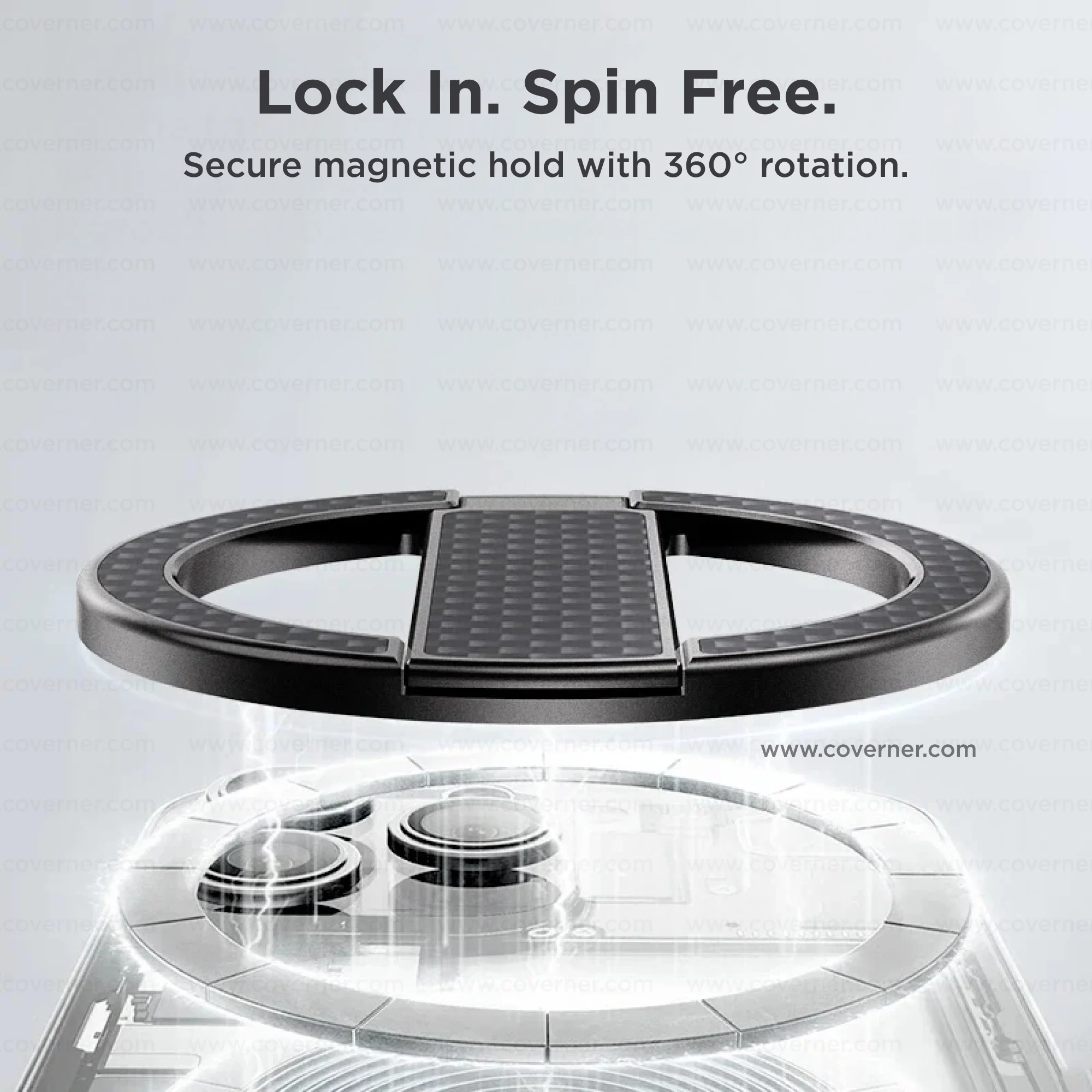 MagLock Raptor – Kevlar Magnetic 360° Ring Bracket with 52N Grip by Coverner India - Image 6
