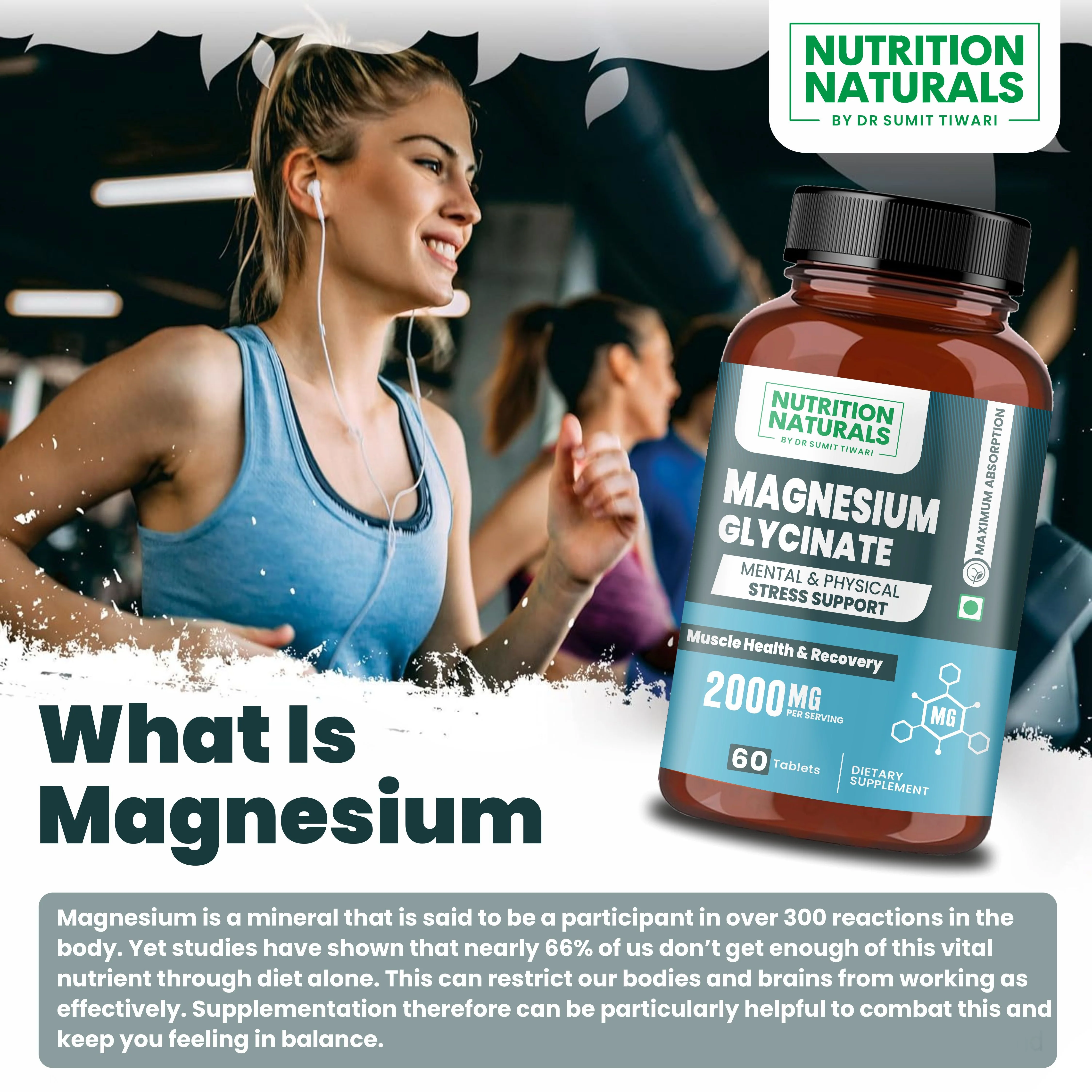 Magnesium Glycinate 2000mg (60 capsules) - Image 3