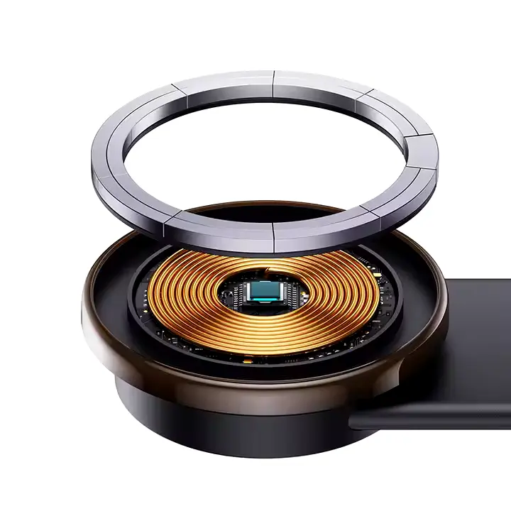 Magnum: Sleek Memory Metal 15W MagSafe Wireless Car Charger & Magnetic Phone Holder with Ultra-Strong Grip, Flexible Aluminum Bendable Arm & Dashboard Mount - Image 10