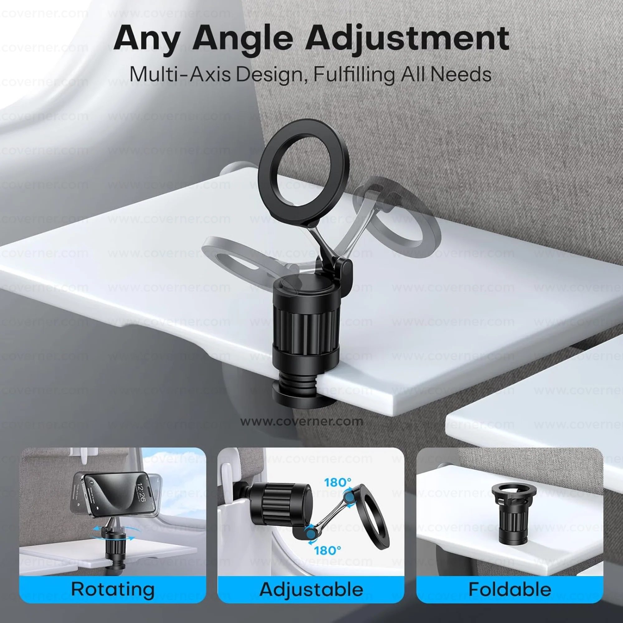 MagOrbit 360 – MagSafe Magnetic Phone Stand for Desk & Travel by Coverner India - Image 6