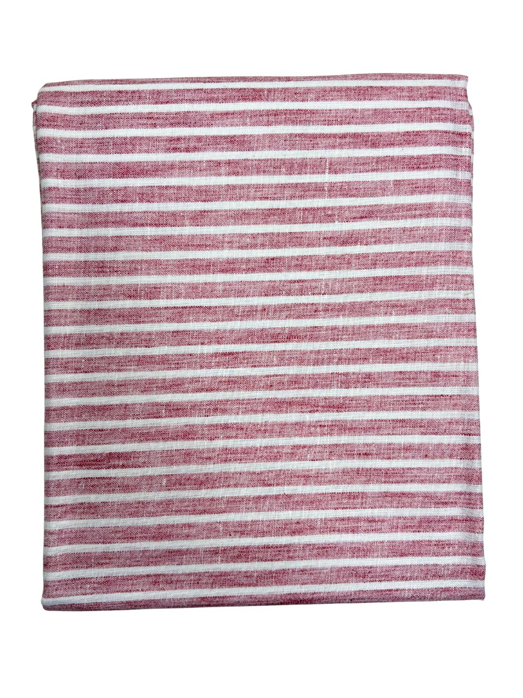Maharaja Unstitched Poly Viscose Striped Shirt/Kurta Fabric Piece in Red - Image 5