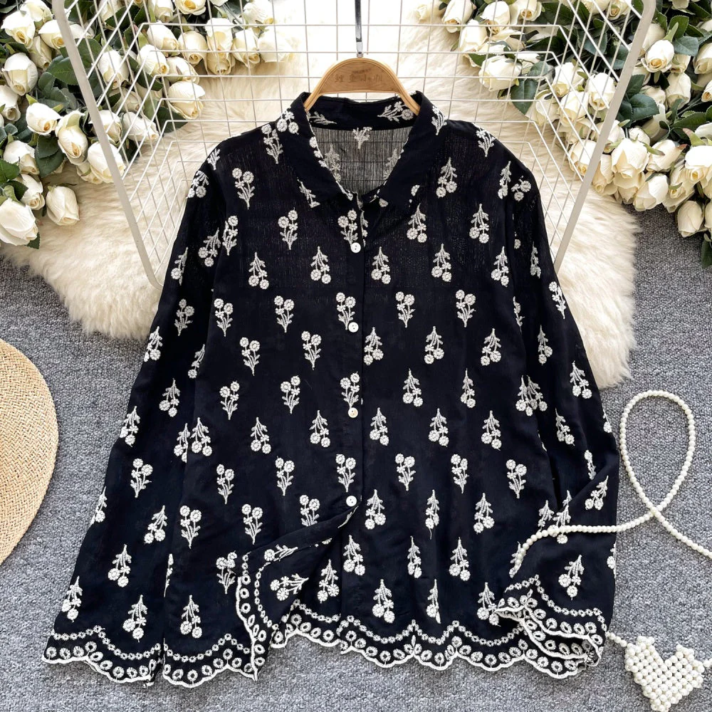 Maisie Cotton Embroidery Shirt