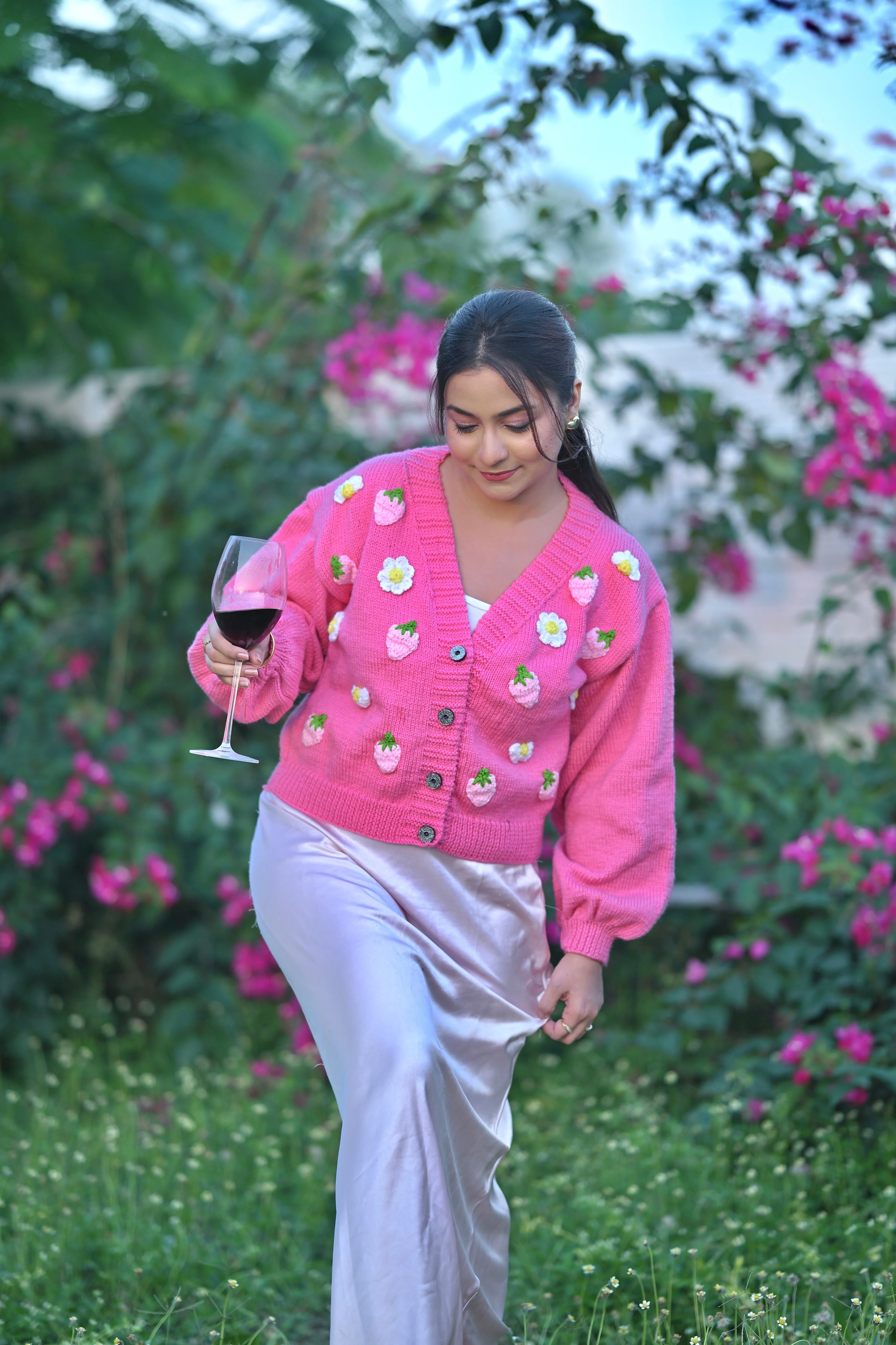 Maisie Pink Cardigan - Image 3
