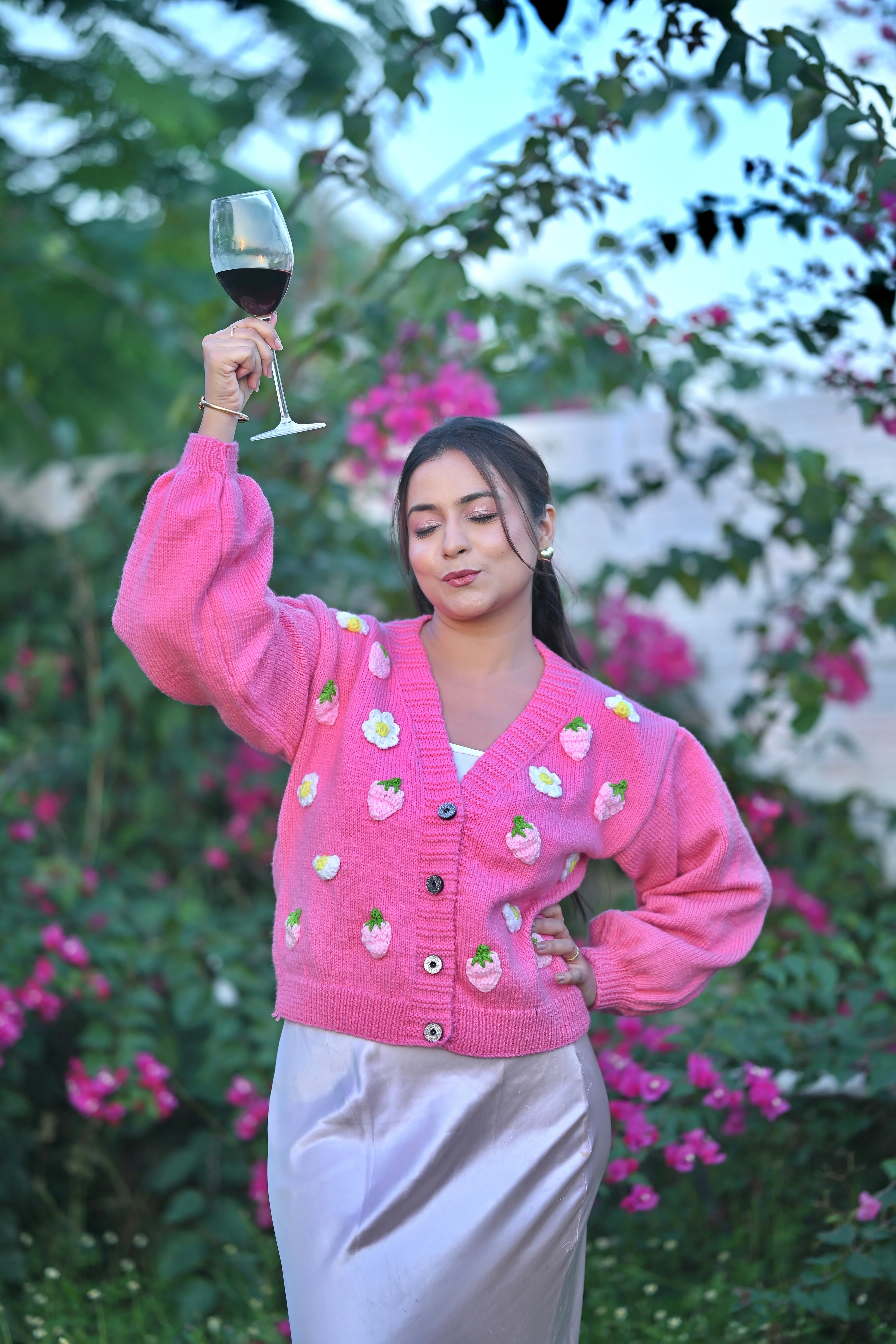 Maisie Pink Cardigan - Image 4