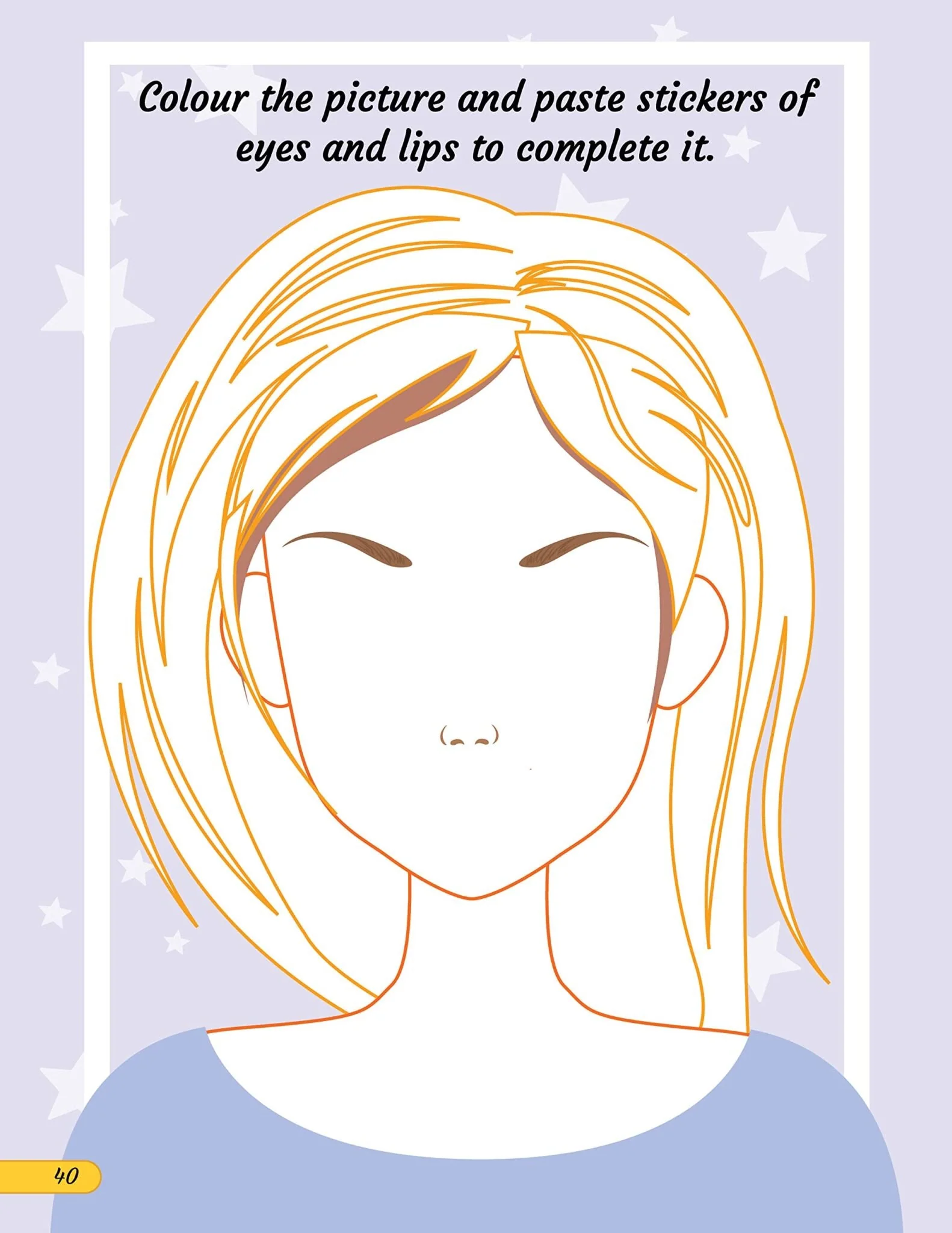 Make A Pretty Face with 160+ Stickers- Colouring and Sticker Activity Book for Kids Age 3 -6 years - Image 8