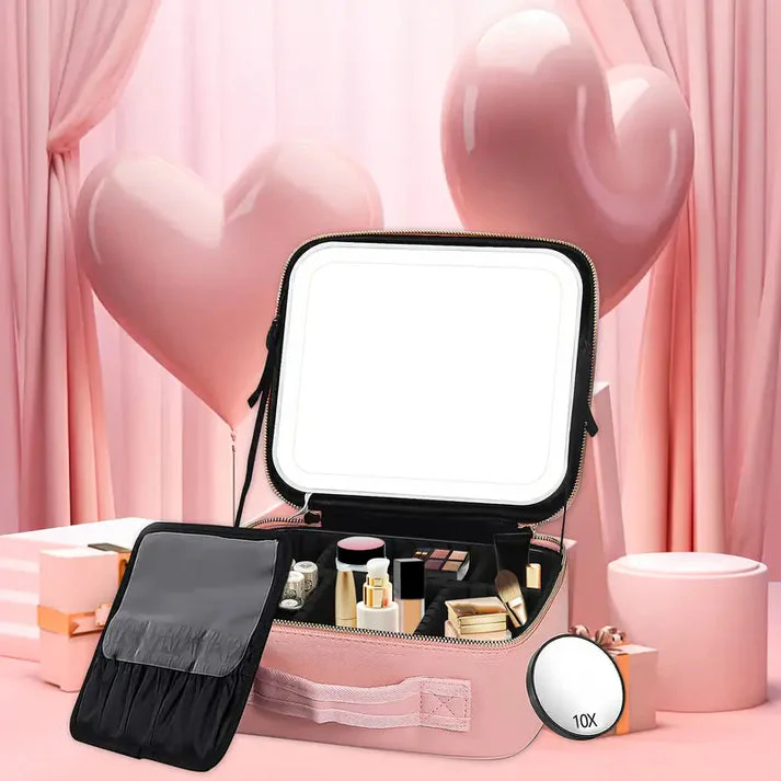 Makeup bag with led mirror - Image 2