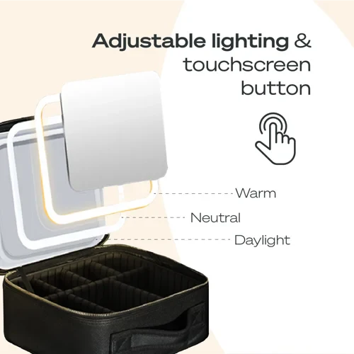 Makeup bag with led mirror - Image 5