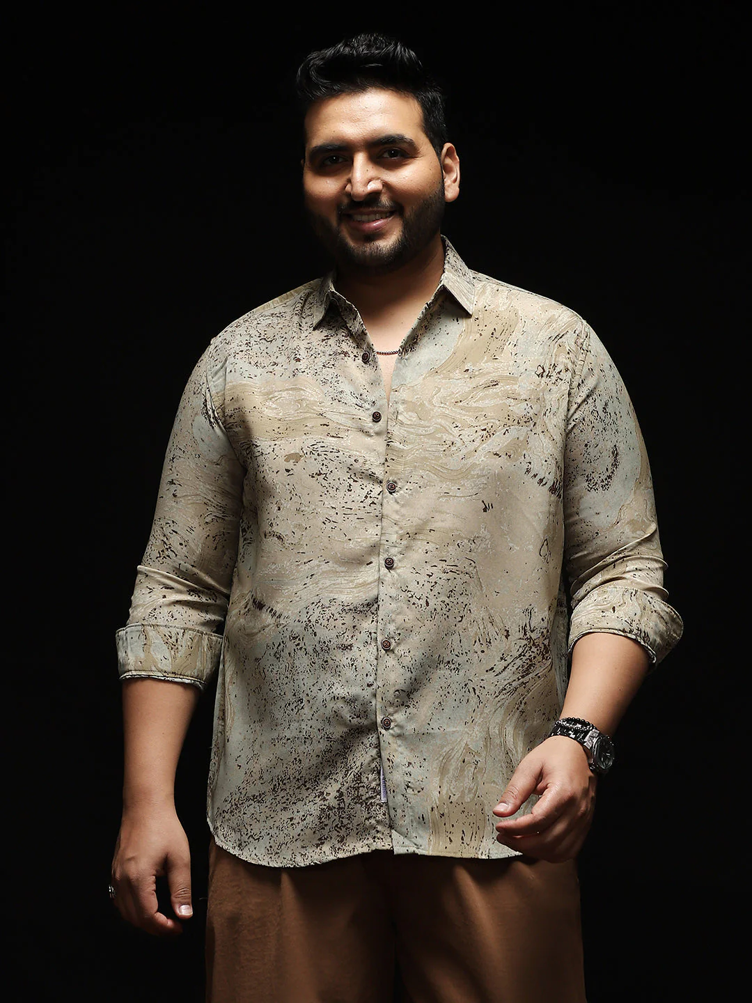 Marble-Specks Imprint Shirt - Image 2