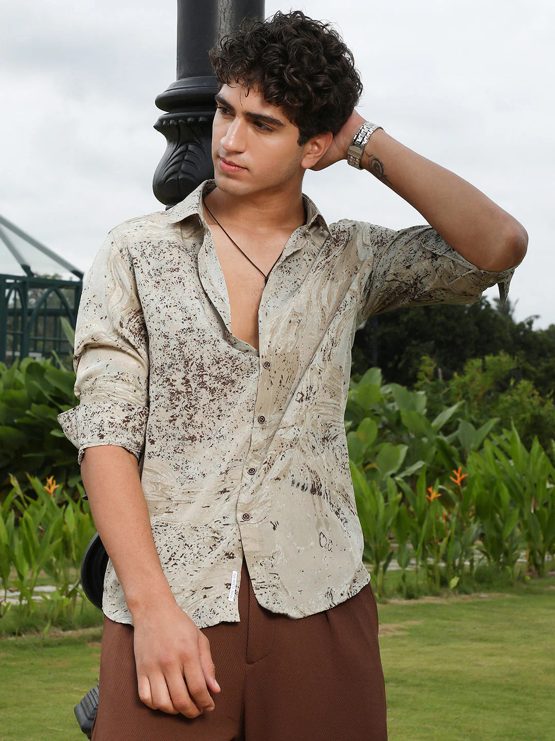 Marble-Specks Imprint Shirt - Image 2