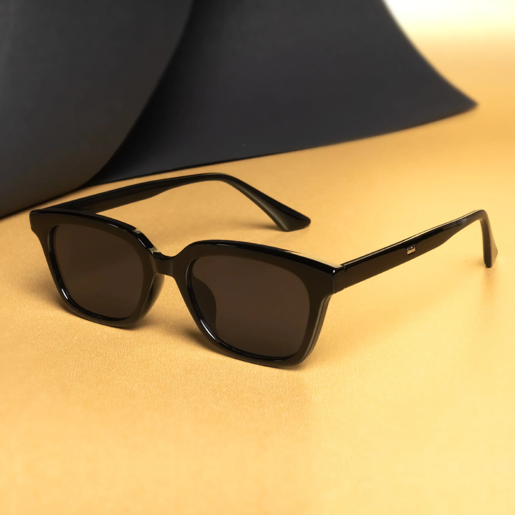 Marco Full Black Rectangle Sunglasses - Image 23