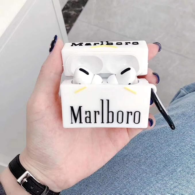 Marlboro Airpods Cover for Apple AirPods - Premium Silicone Case - Image 2