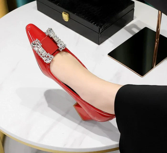 Mason Rhinestone Studded Pumps - Image 3