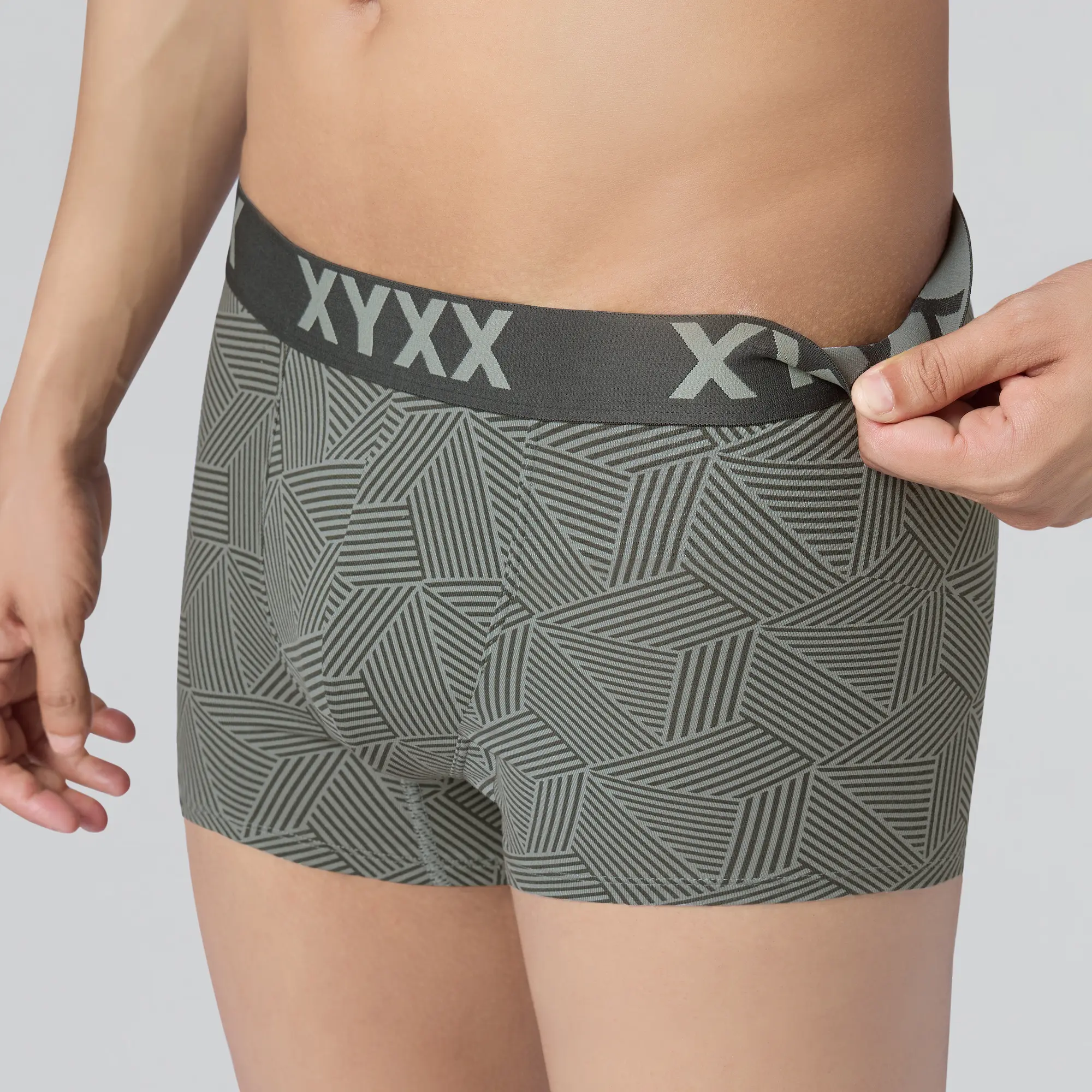 Matrix Cotton-Modal Trunks Linear Grey - Image 6