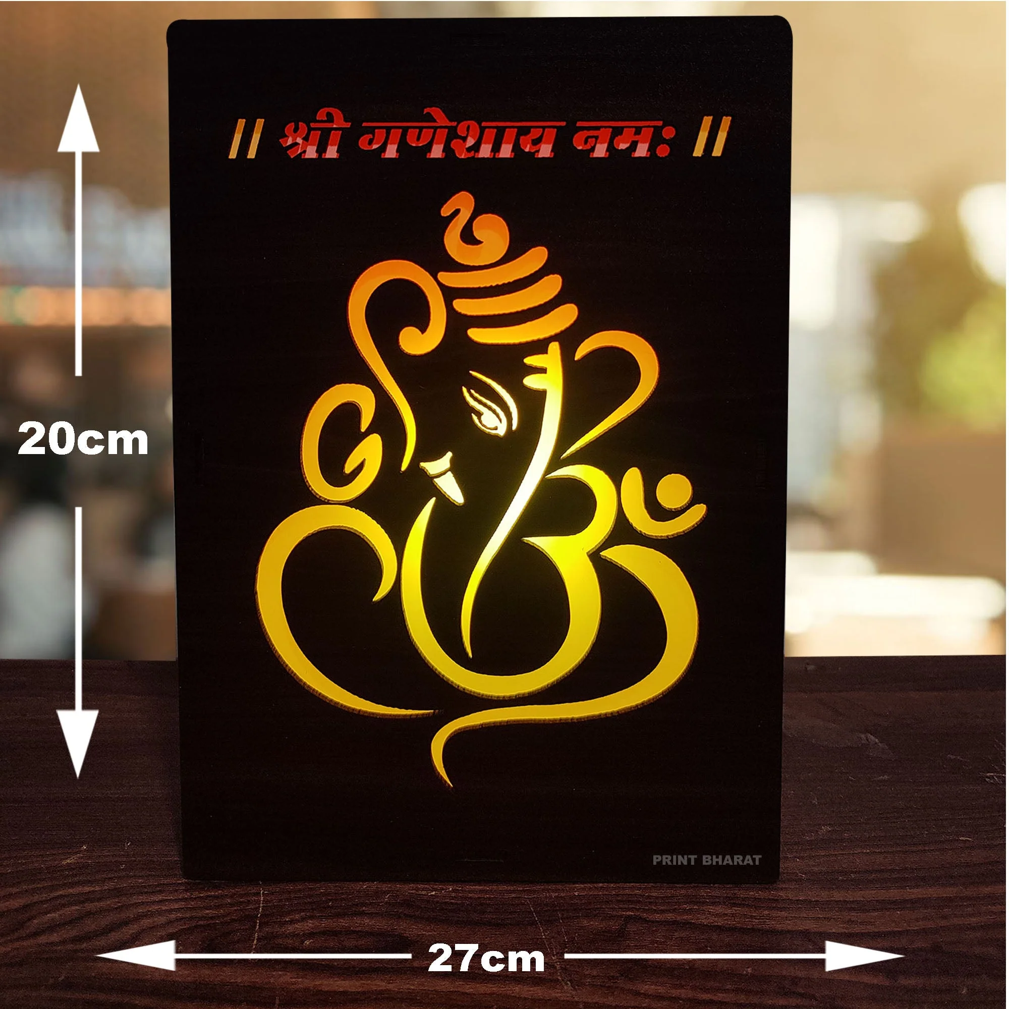 MDF Wood Art Work Led Frame Wooden Color with Laser Cut Finish - Image 28