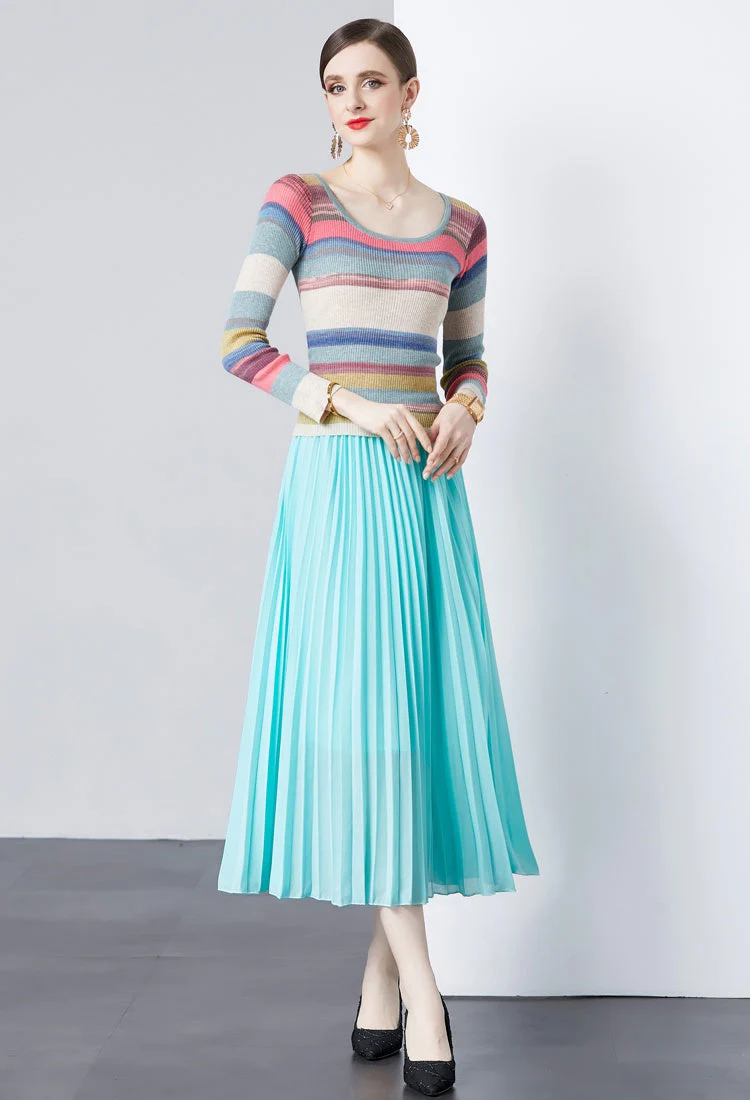 Meadow Pleated Skirt Set - Image 11