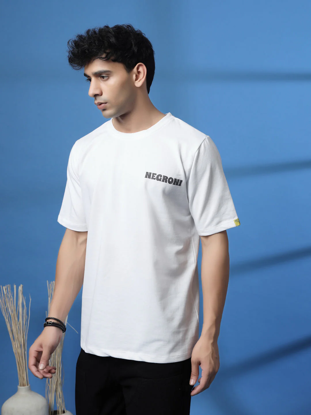 Men Drink in Design White Oversized T-shirt - Image 4