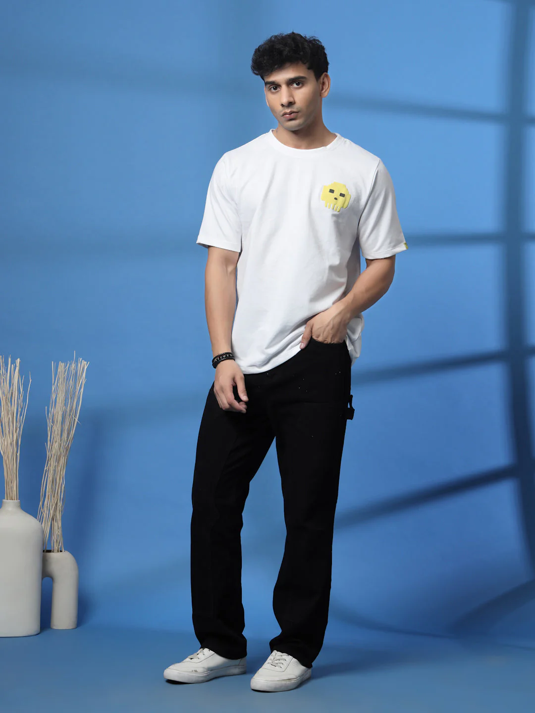 Men Game Over Purple Oversized Graphic T-shirt - Image 7