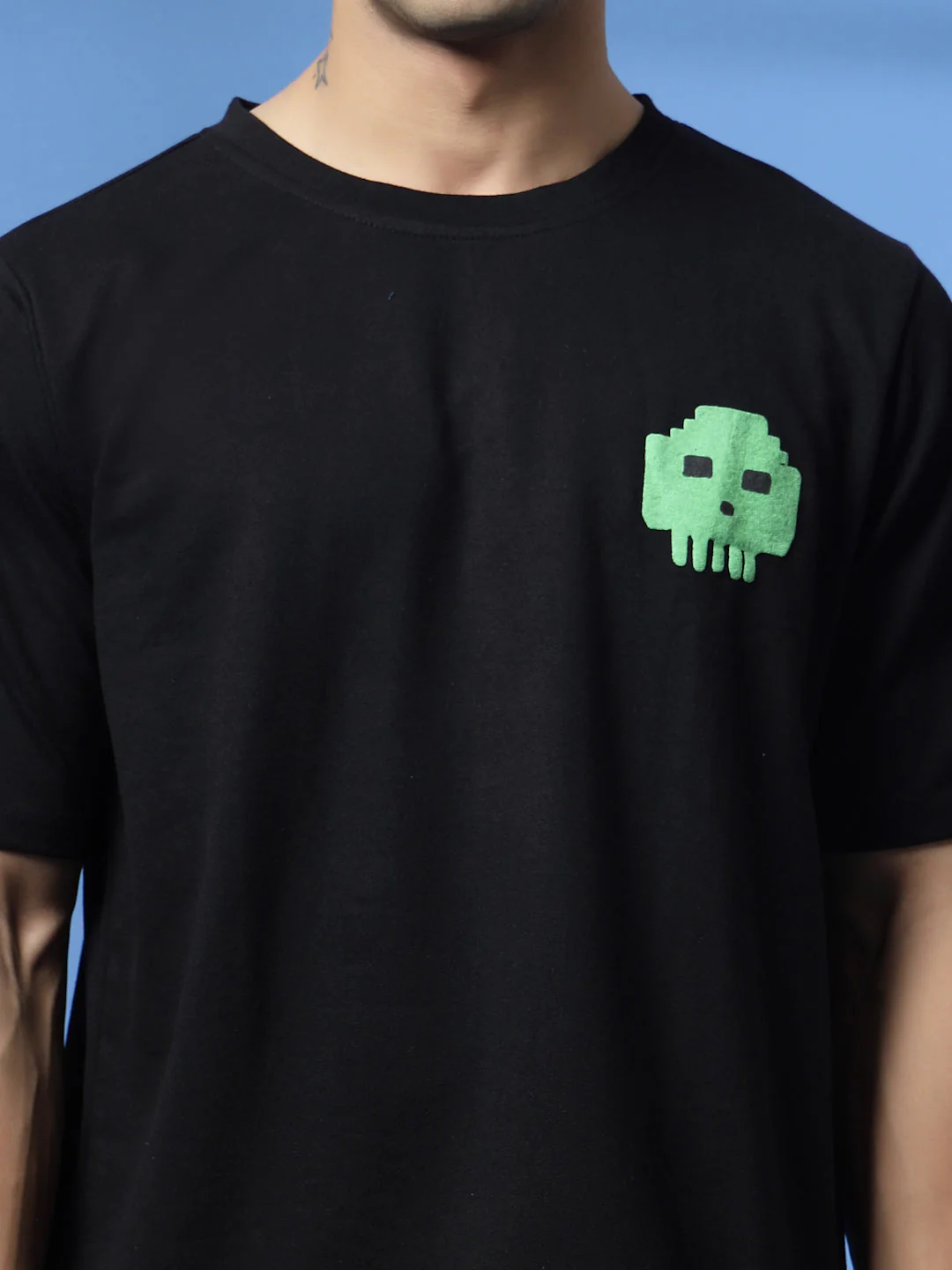Men Game Over White Oversized Graphic T-shirt - Image 10