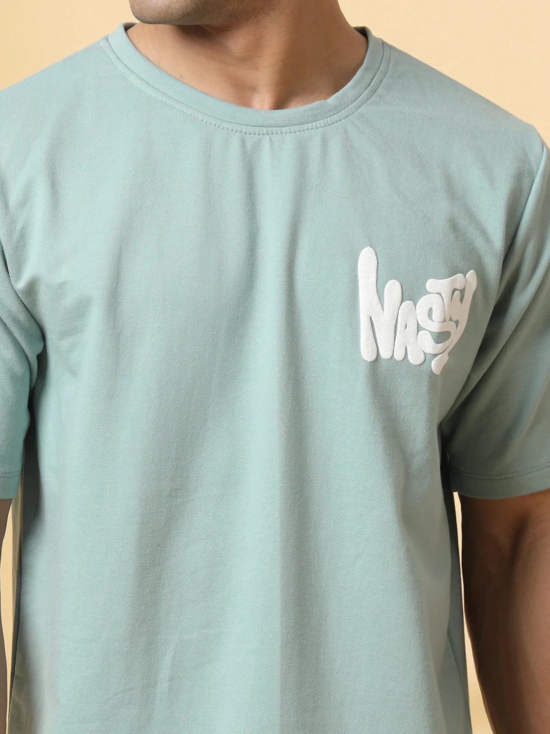 Men Jade Terry Oversized Printed T-shirt - Image 5