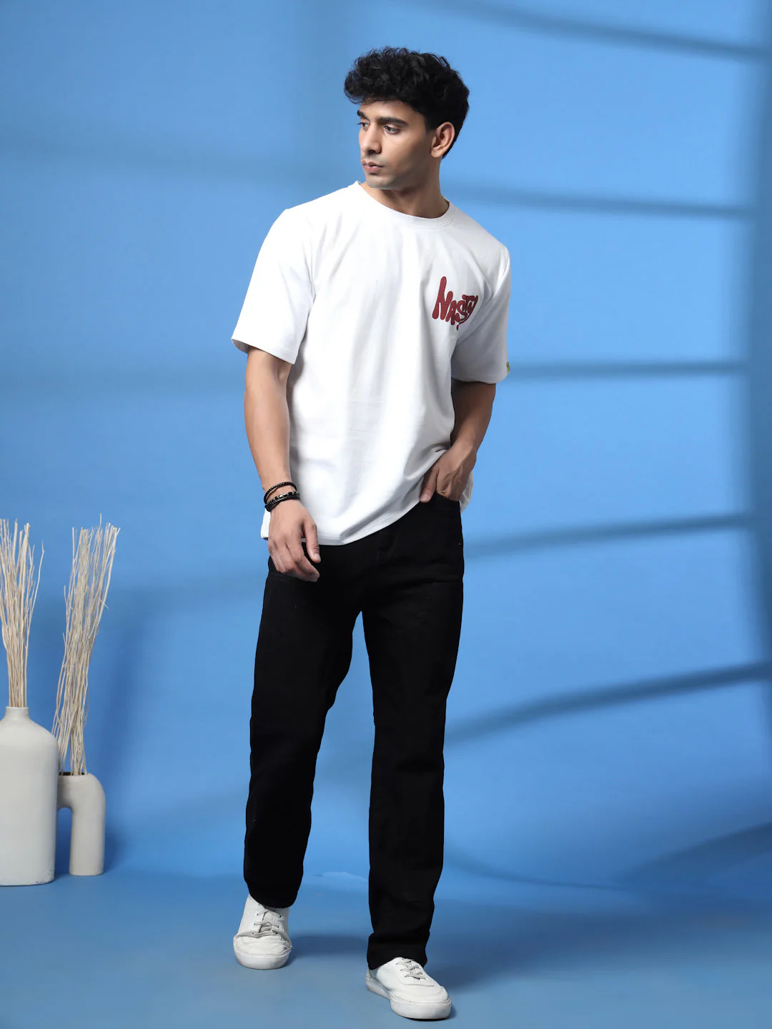 Men Jade Terry Oversized Printed T-shirt - Image 7