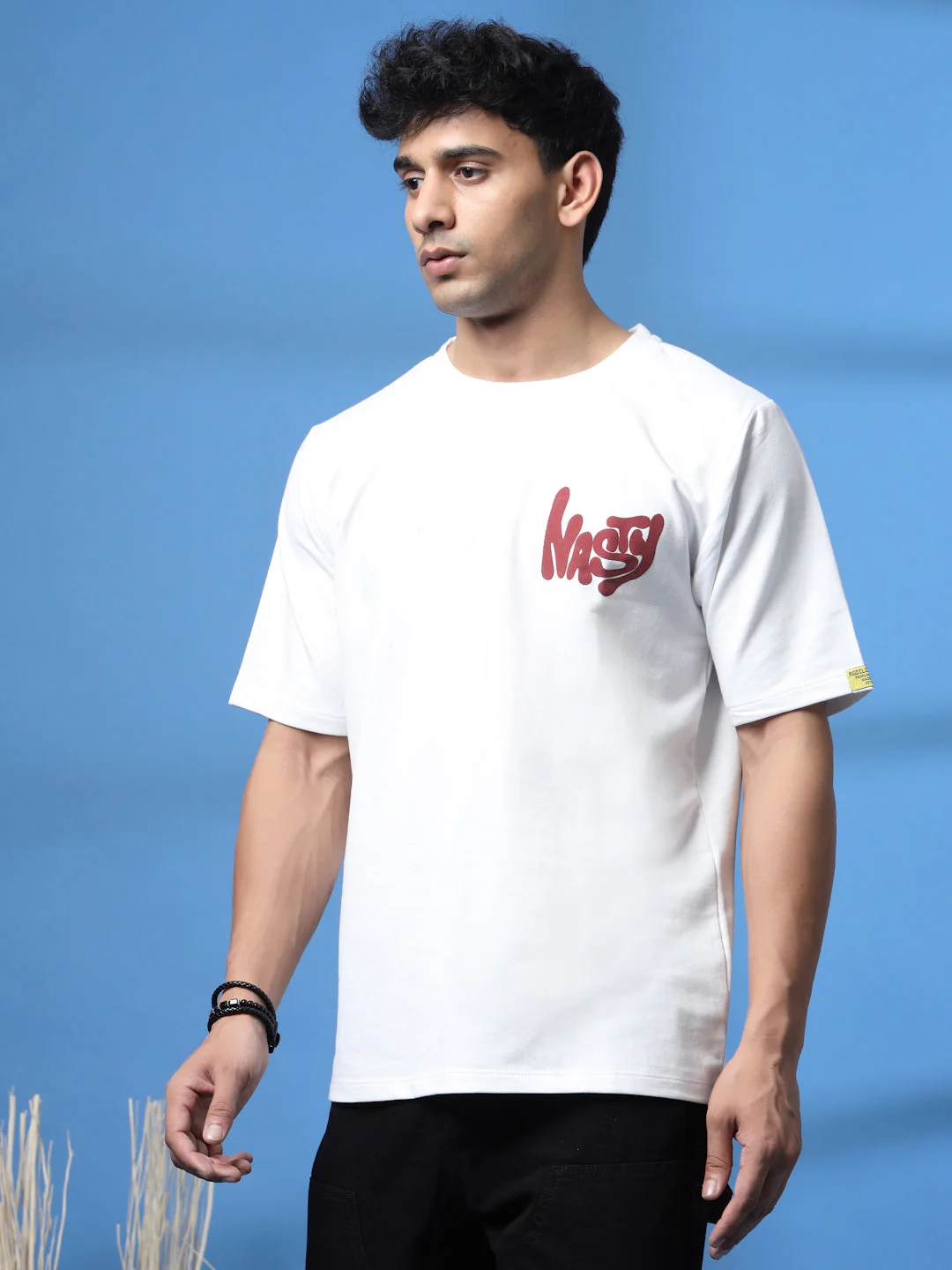 Men Jade Terry Oversized Printed T-shirt - Image 9