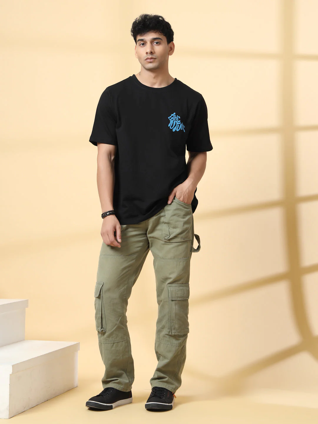 Men Jade Typography  Oversized T-shirt - Image 7
