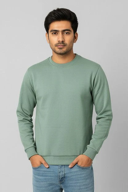 Men’s Solid Sweatshirt | Heavy 3-Thread Winter Sweatshirt | Warm & Comfortable - Image 21