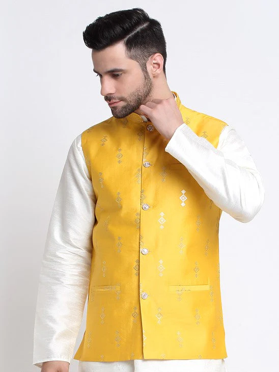 Men Silk Embroidered Sequence Jacket Only - Image 56