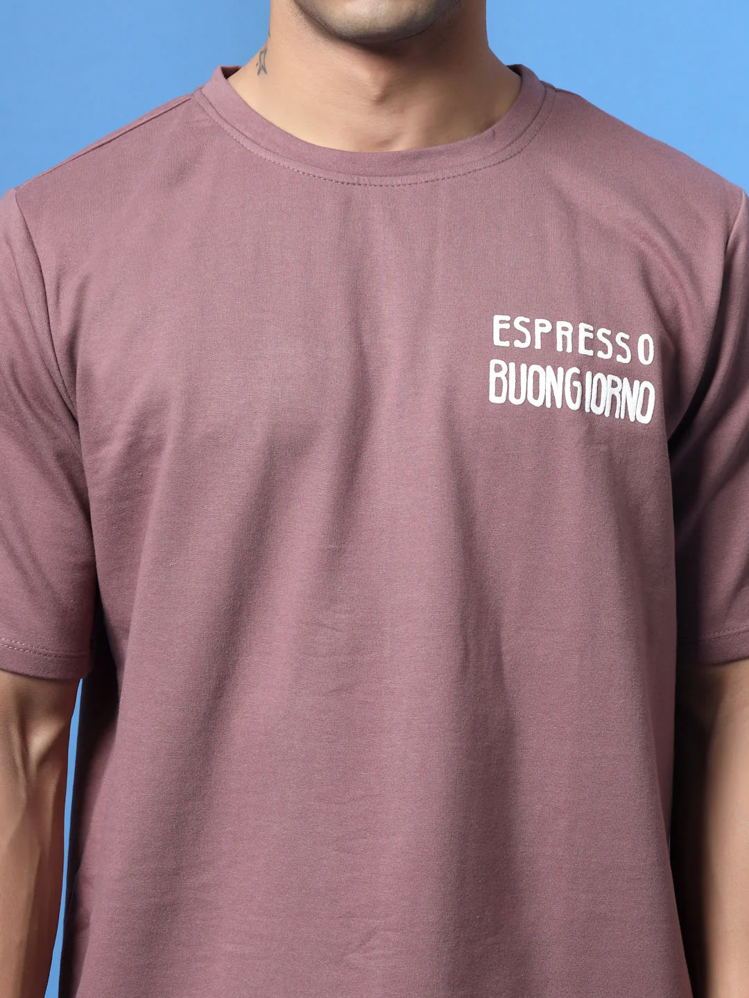 Men White Typography Oversized T-shirt - Image 15